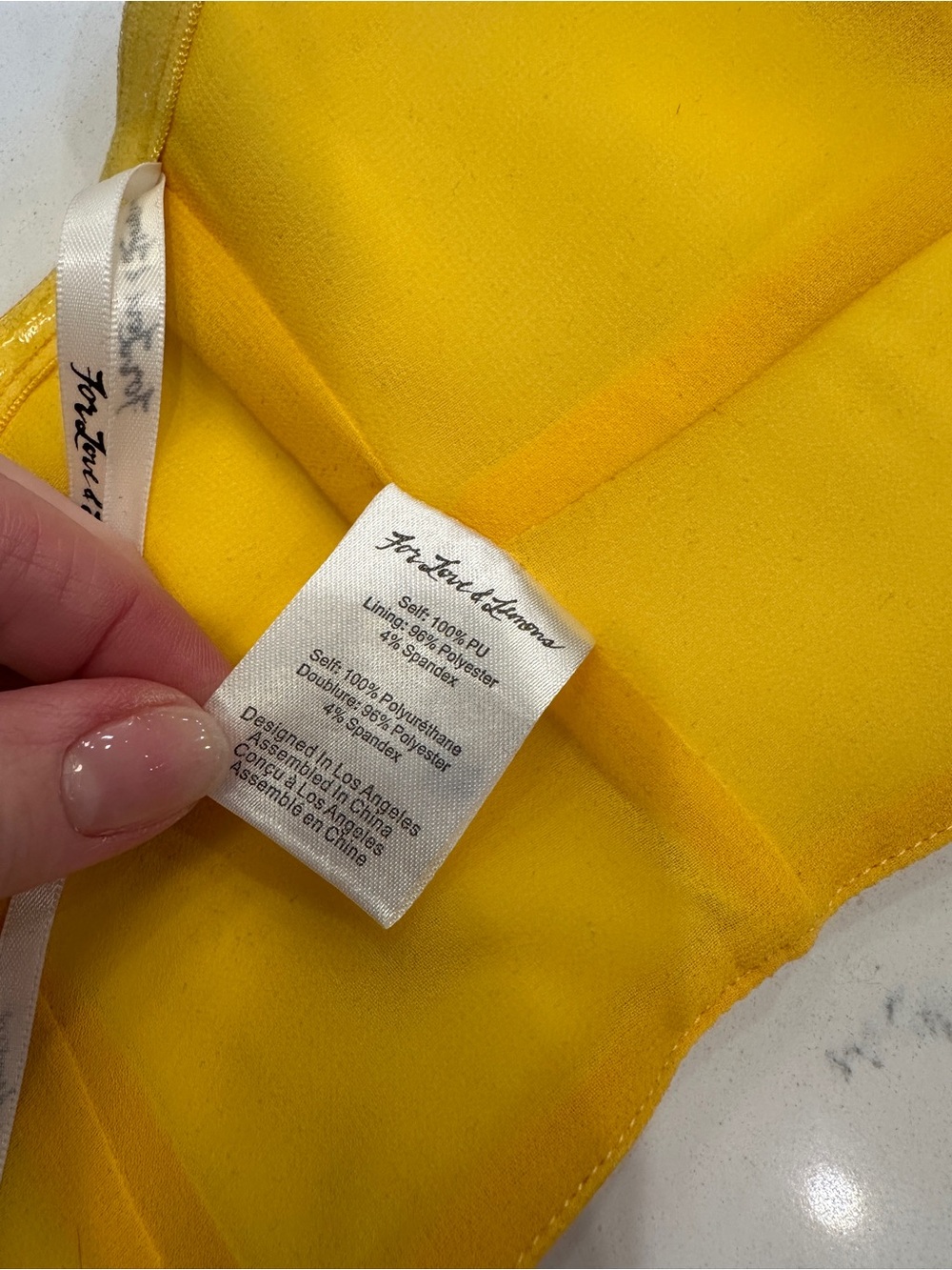 For Love and Lemons Yellow Jaw Breaker Skirt and Matching Top size XS - Picture 7 of 9